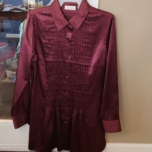 Chico's Tuxedo style tunic sz 6